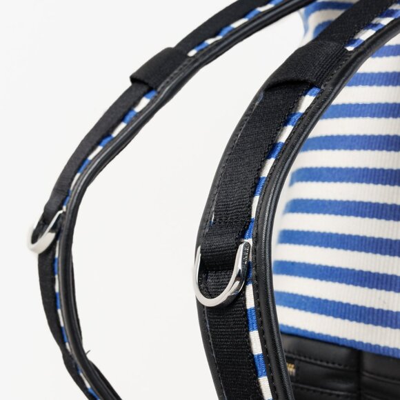 Want Les Essentiels Blue and White Striped Backpack - Picture 8 of 15